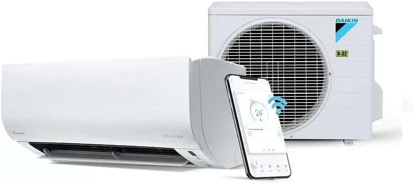 Ar Condicionado Split Daikin Hi Wall Ecoswing Gold R-32 Inverter 12.000 Btus Frio Branco Gelo Monofásico Ftkp12s5vl/rkp12s5vl - 220v