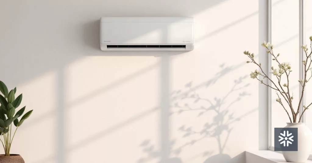 Ambiente com Ar Condicionado Electrolux fixo na parede