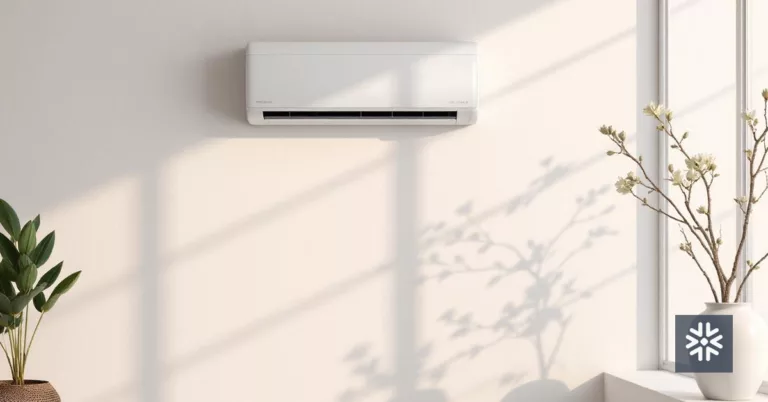 Ambiente com Ar Condicionado Electrolux fixo na parede