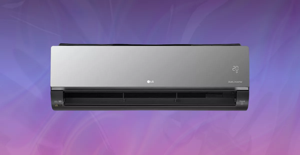 Ar-condicionado LG Dual Inverter moderno e eficiente.