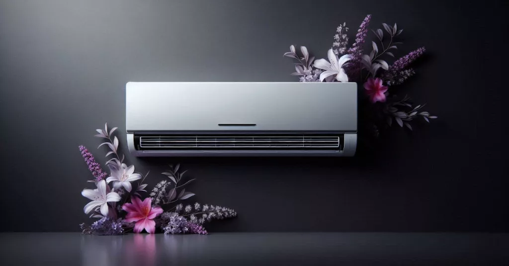 Ar-condicionado Inverter 9000 BTUs com design elegante e floral