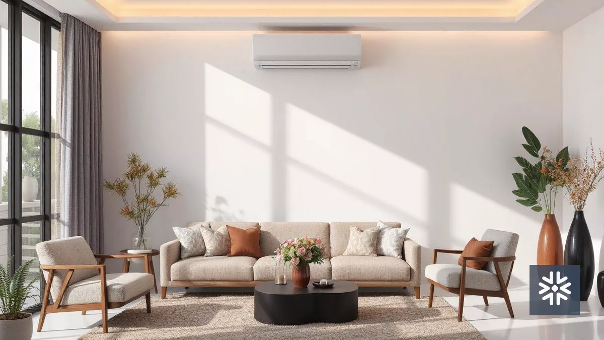 Economia e conforto com ar-condicionado inverter moderno