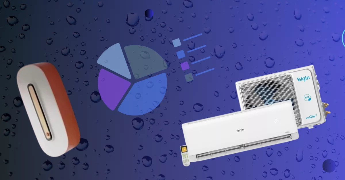 Comparação entre climatizador adiabático e ar-condicionado tradicional.