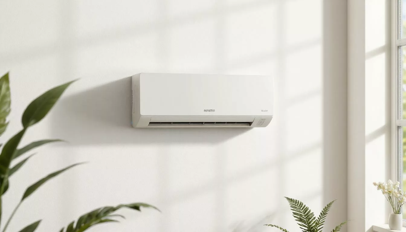 Ar Condicionado Agratto em parede de ambiente iluminado
