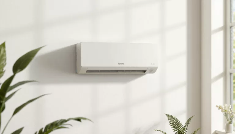 Ar Condicionado Agratto em parede de ambiente iluminado