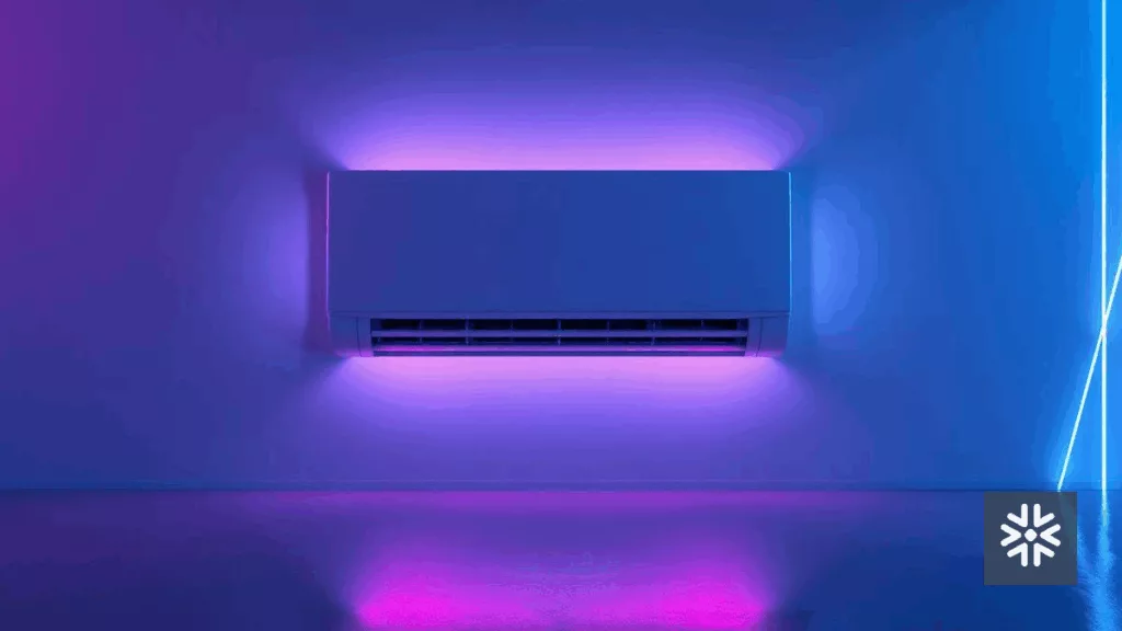 Ar-condicionado TCL T-Pro 2.0 com iluminação moderna