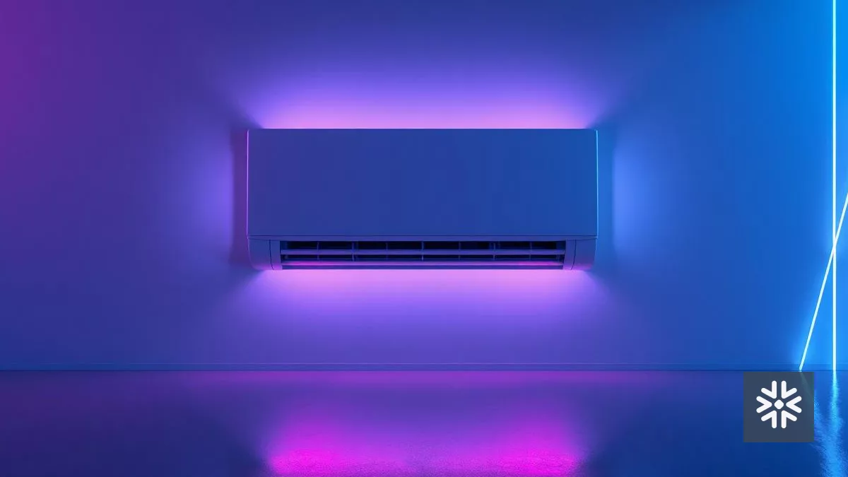 Ar-condicionado TCL T-Pro 2.0 com iluminação moderna